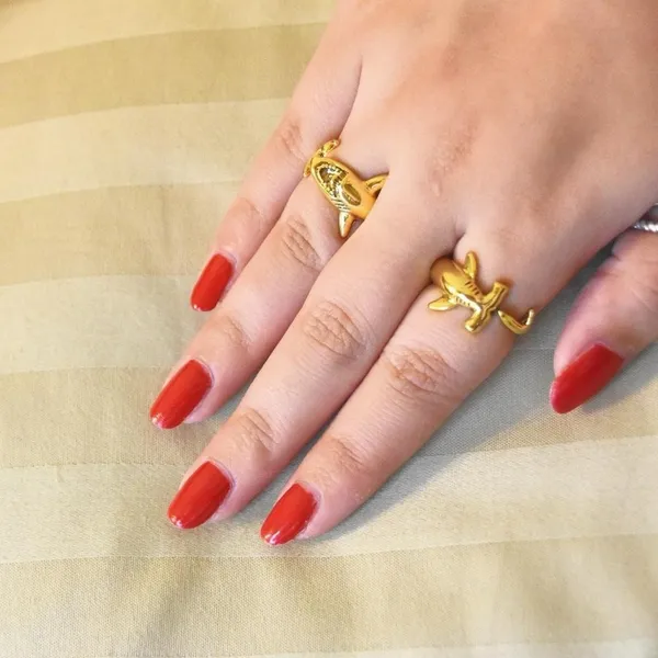 Gold Hammerhead Shark Ring - Image 7