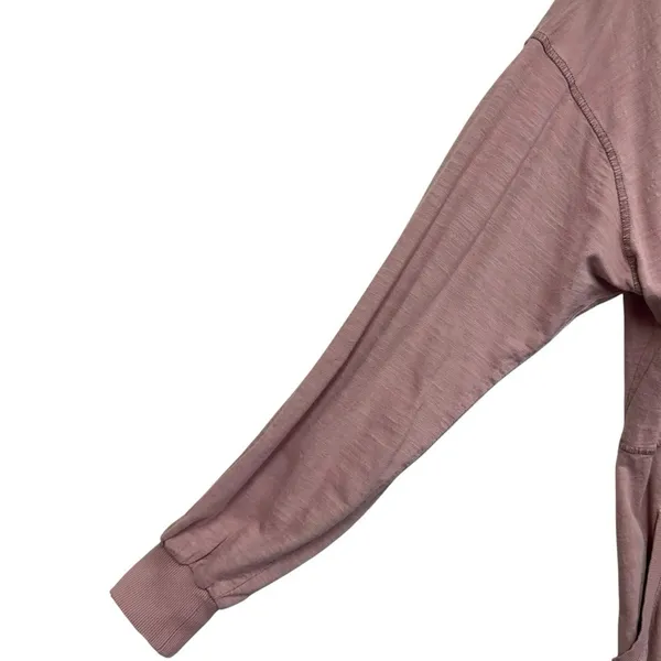 Free People‎ Just Because Onesie Pink Harem Jumpsuit Medium - Image 2