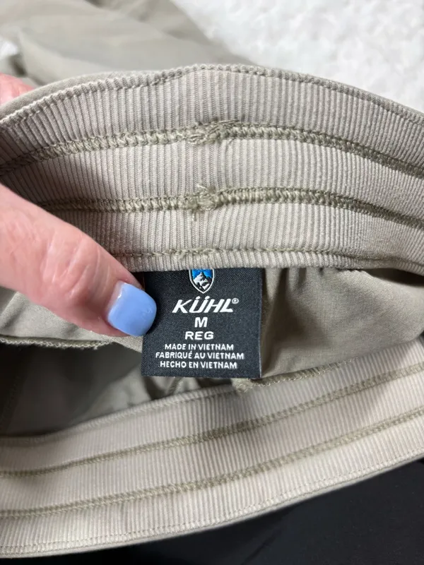 KÜHL Women’s M Regular Hiking Pants Khaki Stretch Outdoor Travel Style 6306 - Image 7