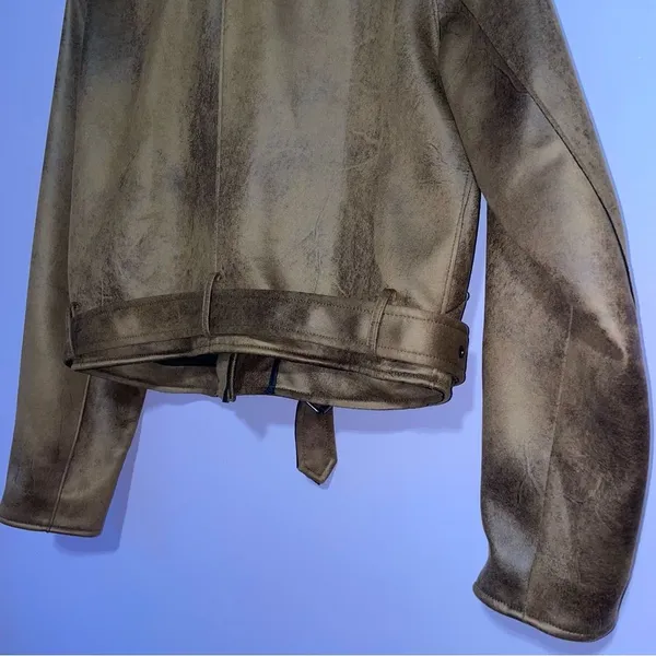 NEW Velvet Heart Faux Leather Moto Jacket Women S Biker Edgy Steampunk Grunge - Image 8