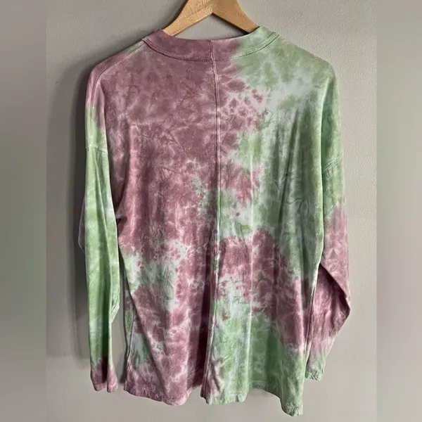 Free People We The Free Tie Dye Long Sleeve Cotton Tee Small - Image 9