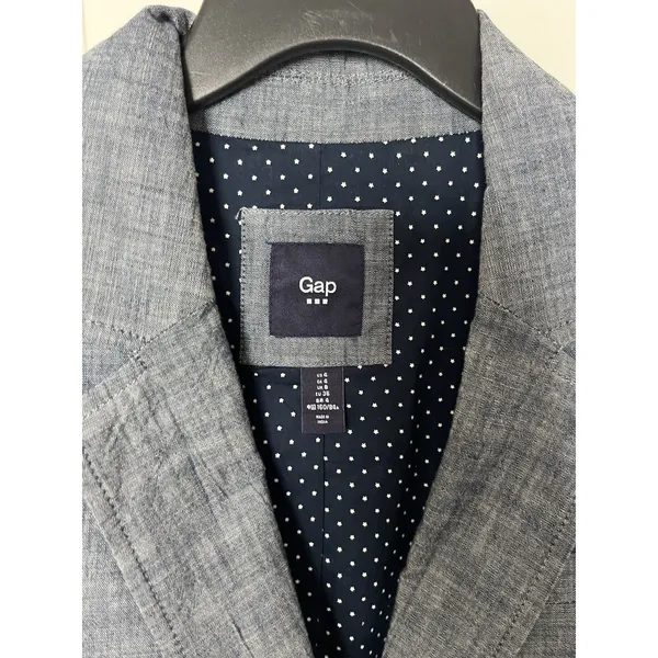 GAP Blazer Classic Academy Size 4 Blue Preppy Twee Lined Career - Image 8