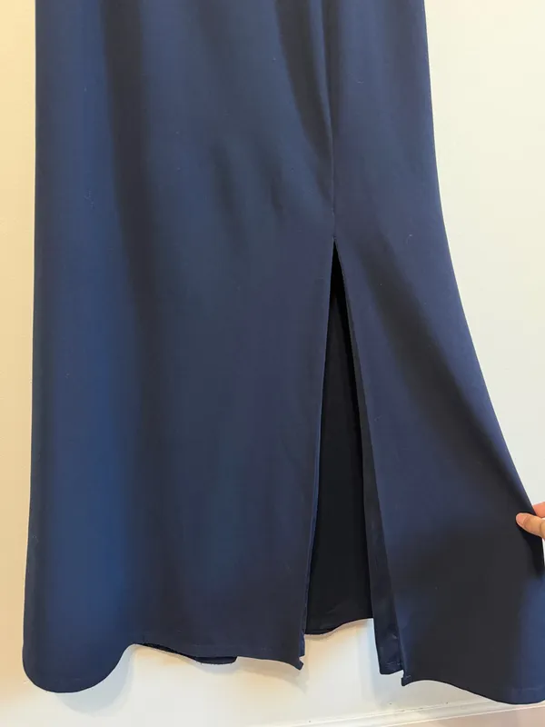 Lulus Song of Love Navy Blue Off-the-Shoulder Maxi Dress Size XL - Image 6