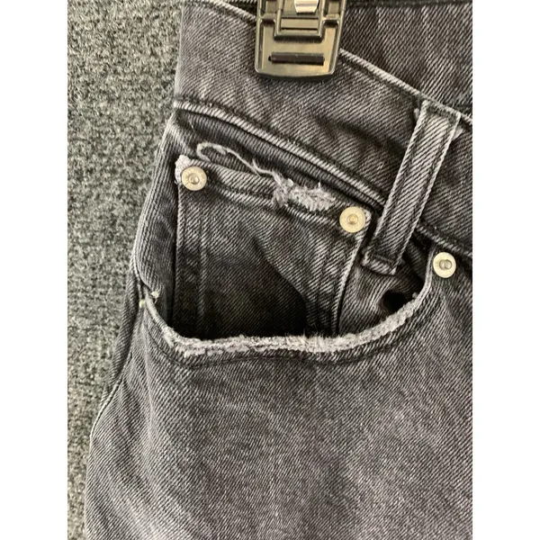 Abercrombie & Fitch Women’s The Dad High Rise Jeans Denim Curve Love Size 28/6L - Image 4