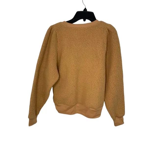 TREASURE & BOND Brushed Fleece Sweatshirt in Tan Doe‎ S NEW - Image 4