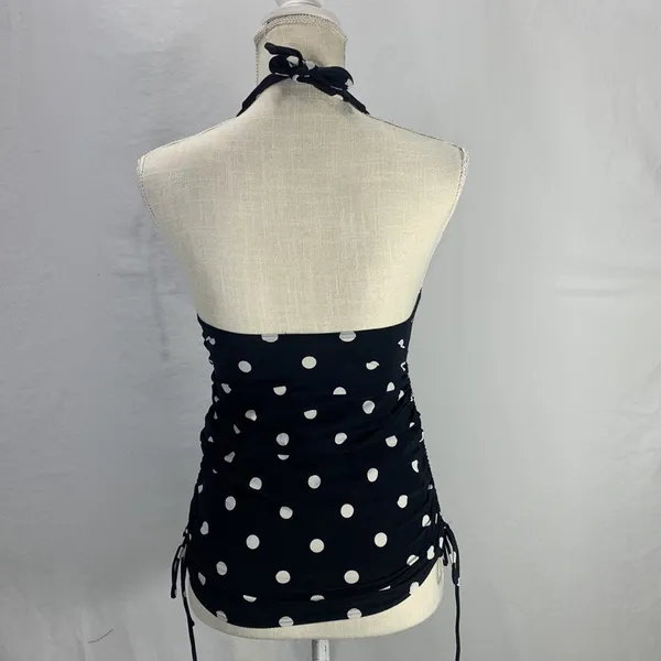 Body Maternity Halter Style Polka Dot Black and WhiteTankini Top Size Small - Image 7