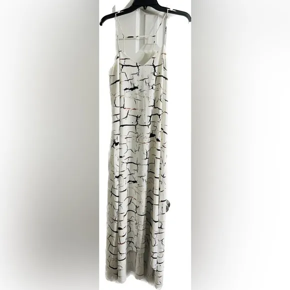 SACHIN & BABI Women's White Maxi Dress White Black‎ Marble Coloring Size 6 - Image 3
