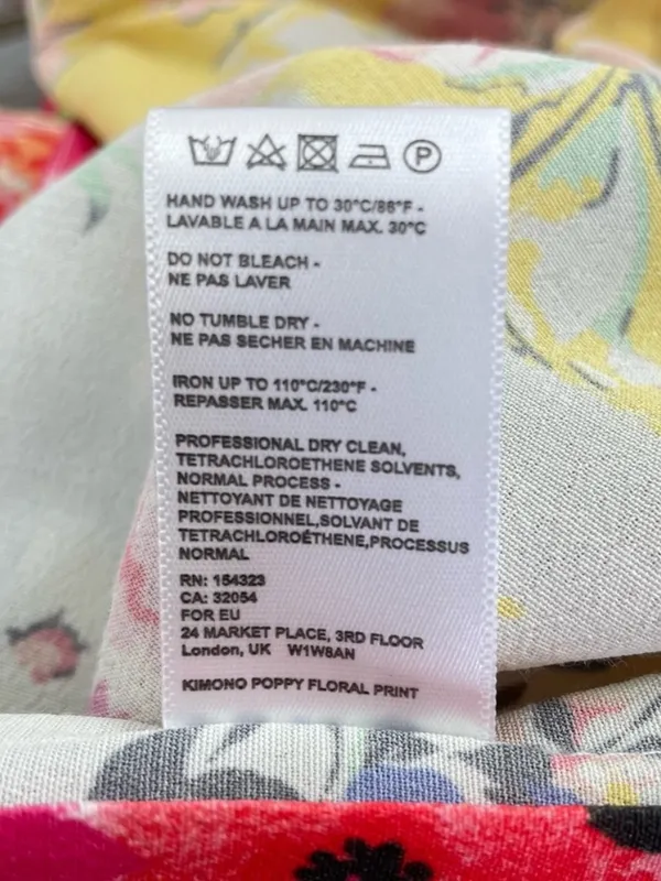 NWOT ANTHROPOLOGIE AKEMI KIN Yellow Floral Boho Kimono Cardigan OSFM - Image 5