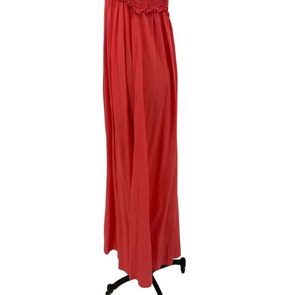 Tuckernuck Pomander Place Shallon‎ Tie Strap Smocked Maxi Dress Coral Size Large - Image 7