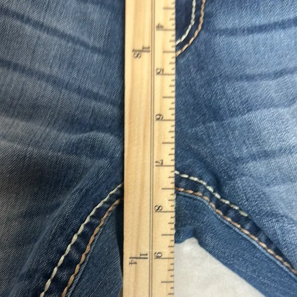 Premier Blue Boot Cut Jeans with Ornate Back Design - Image 8