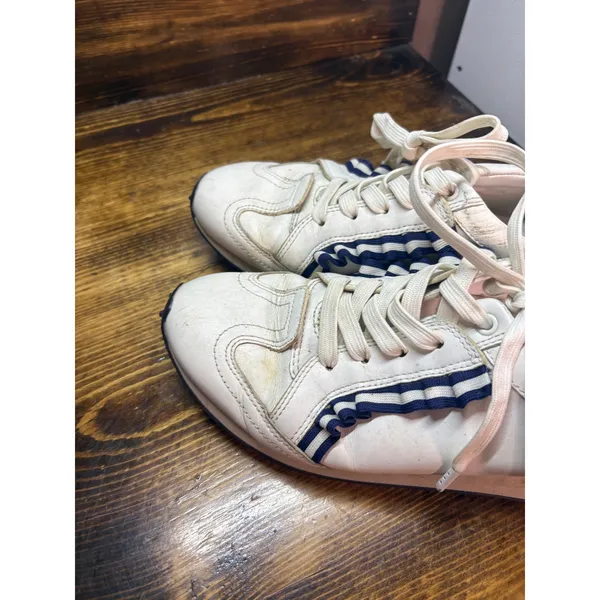 Tory Burch White And Blue‎ Sneakers Size 8 - Image 4