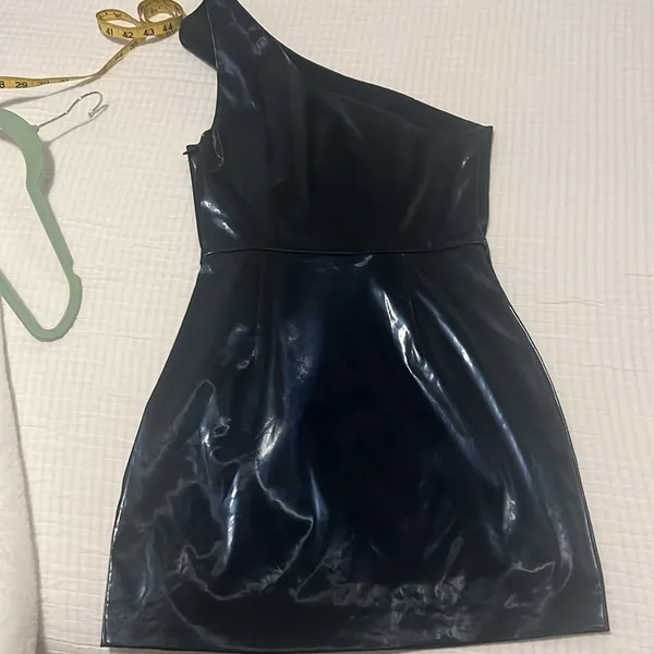 H:ours Aneta Navy Patent Dress XXS $165 - Image 10