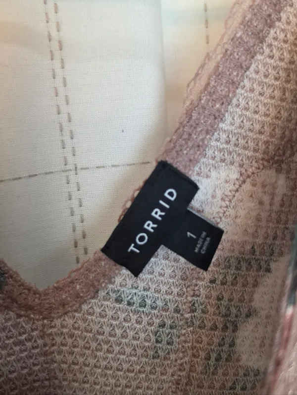 Torrid Waffle Knit Floral Top - Image 2