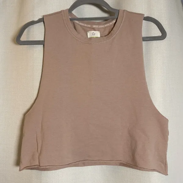 Offline By Aerie Blush Dusty Rose Pink Cropped Muscle Tank Top XS. - Image 8