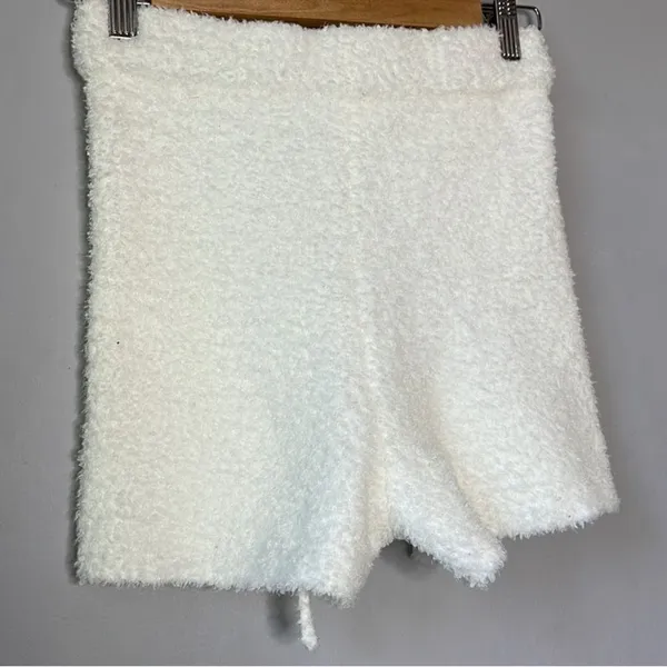 NWT Garage White Soft Fuzzy Shorts - Image 6