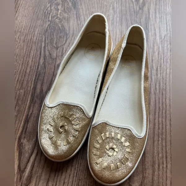 Jack Rogers Mila Gold Glitter Slip Ons 9 - Image 7