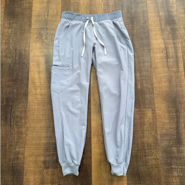 Figs Zamora Jogger Vapor Blue Scrub Pants Size Small - Image 8