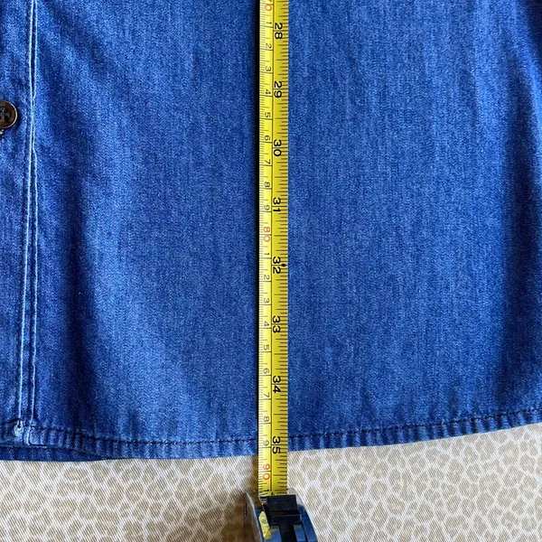 Timing Short Sleeveless Denim Swing Dress with 2 front pockets - Image 11