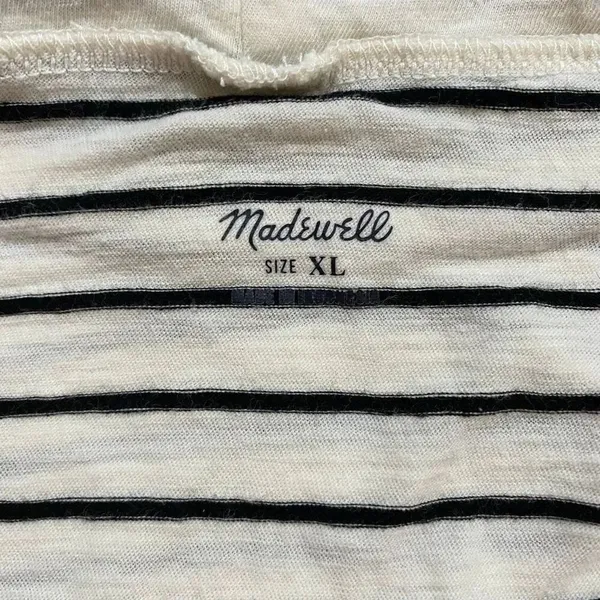 Madewell Striped Turtleneck Long Sleeve Top Size XL - Image 4