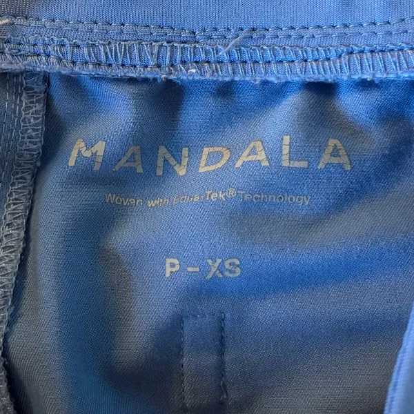 Mandala Nine Pocket Cargo Scrub Pants Ceil Blue Size XS Petite - Image 4