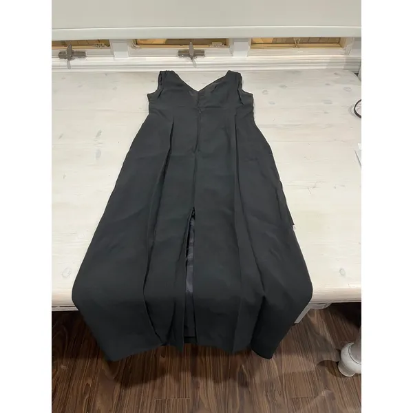 Nicole Miller Black Maxi Dress Evening‎ Gown Formal Party Sleeveless Women's - Image 3