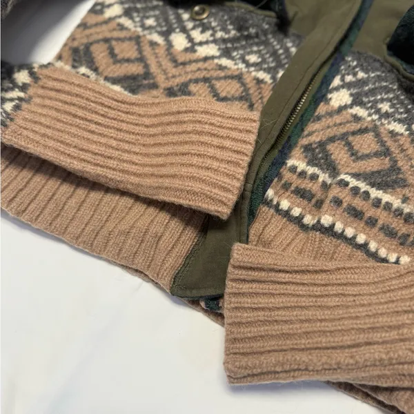 We The Free Fairisle Bomber Jacket: Size Large - Image 9