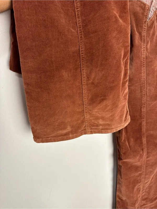 Free People Firecracker Star Pocket Flared Corduroy Pants Sz 30 - Image 9