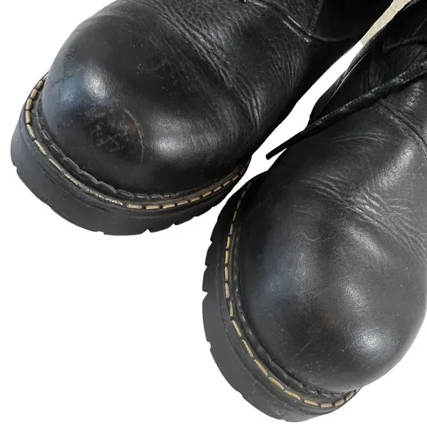 Vintage Sorel Made in Canada Leather Faux Fur Boots - Image 6