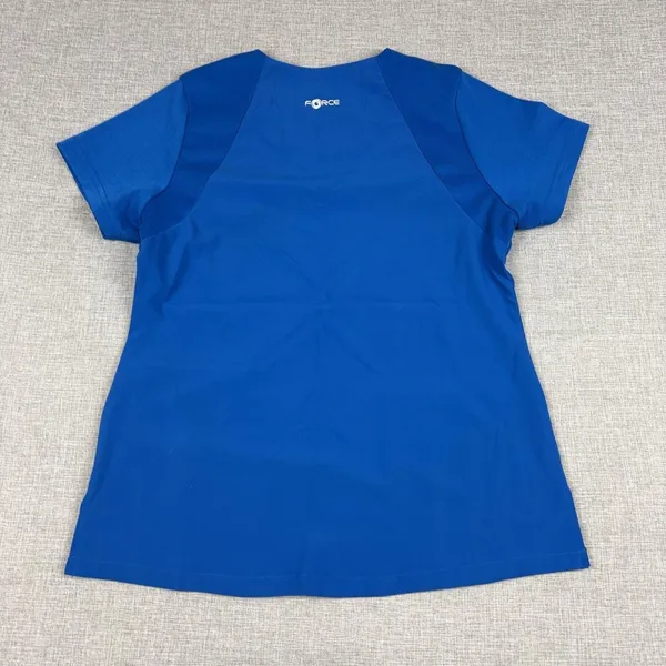 Carhartt Scrub Tunic Womens S Blue V-Neck Short Sleeve Force Pocket Top - Image 10
