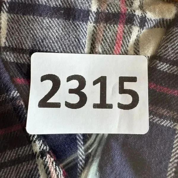 Altar’d State Shirt Button Front Blue Plaid Flannel Mixed Media Lace SZ L #2315 - Image 14