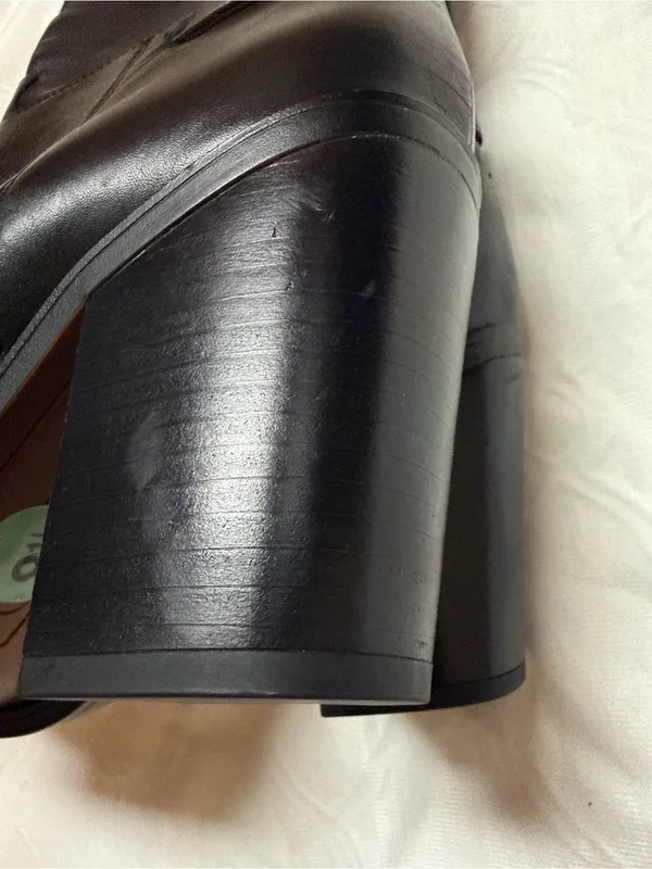 Franco Sarto Black Leather Slip on Boots(Size 8.5M) - Image 9