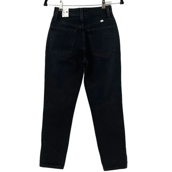 Aritzia Sunday‎ Best Zola Mom Jeans High-Waisted Tapered Denim Black Size 00 - Image 4