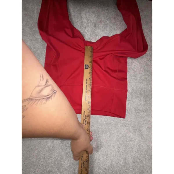 Girlfriend Collective High Rise Compressive Leggings M Active Red - Image 6