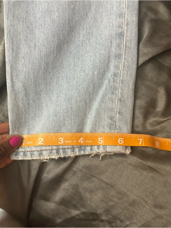 Madewell curvy perfect vintage straight jeans Light Wash NWOT size 26 - Image 15