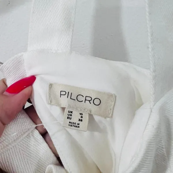 Pilcro Women's White Dress Bridal Romantic Cottagecore - Image 4