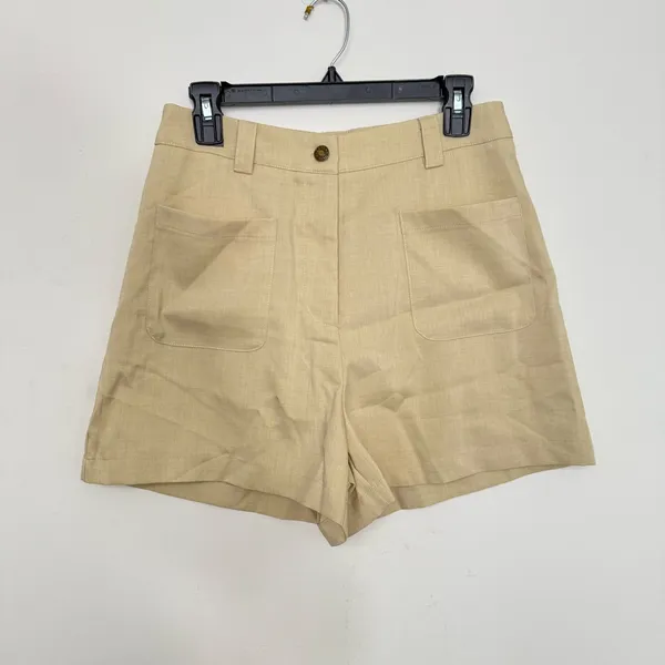 Rihoas Yellow High Waisted Pocket Shorts Size M - Image 5