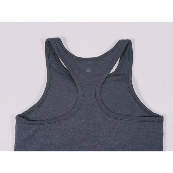 Lululemon Ebb To Street Crop Tank Size 10 Black Racerback Ribbed Seamless Gym - Image 7