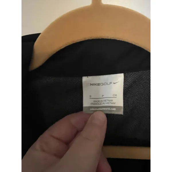 Nike Golf Black 1/4 Zip Pullover Jacket Logo Size S - Image 3