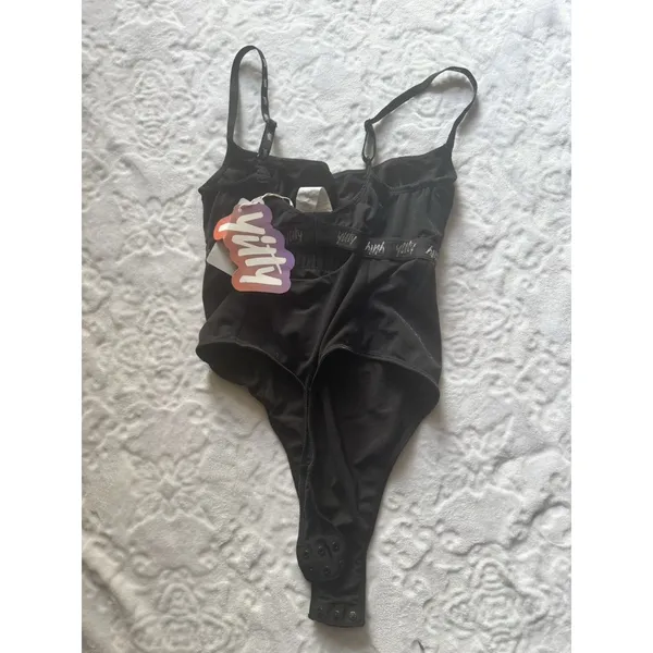 New!Yitty Spotlight Shaping Demi Cup Thong Bodysuit Black/Gold Shimmer Sz XS - Image 5