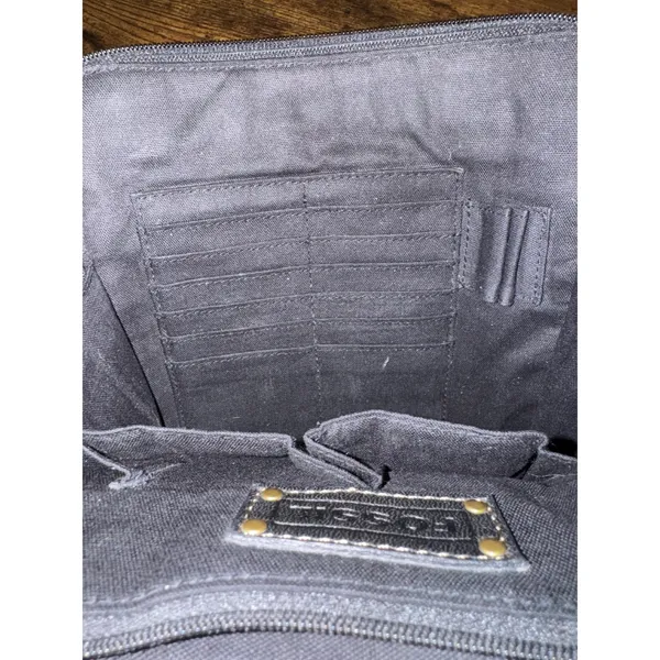 Fossil Black Leather Crossbody Organizer Bag With ID‎ Window And Card Slots - Image 6