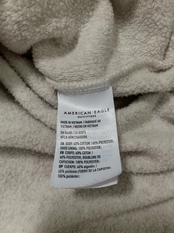American Eagle Sherpa Hood Hoodie Womens Oversized Pullover Ahh-Mazingly L - Image 3