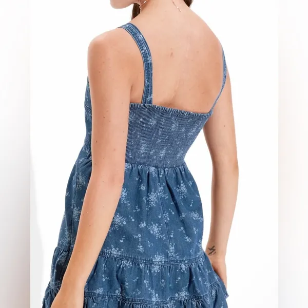 NWOT American Eagle Blue Denim Mini Dress - Image 4