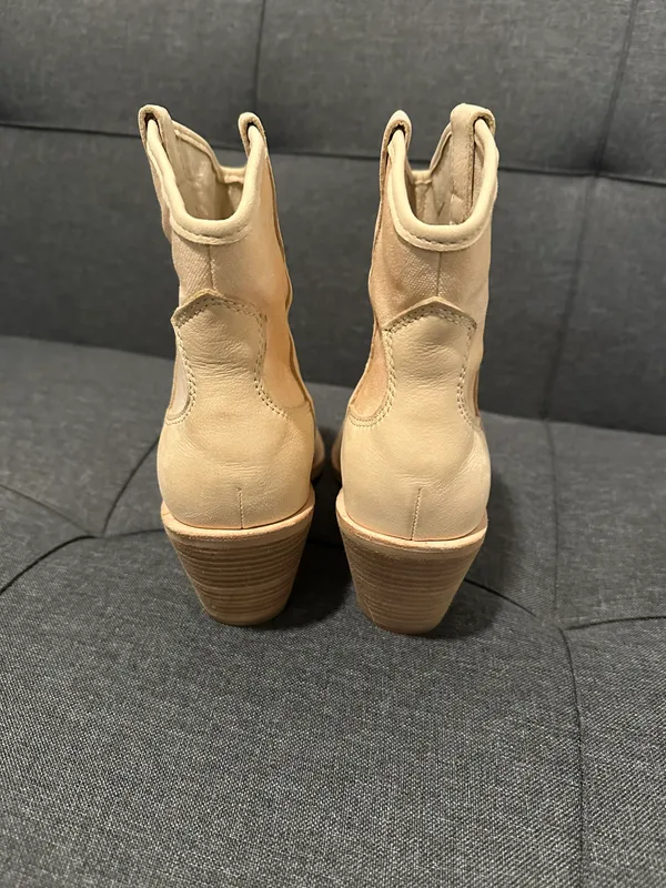 Dolce Vita Cowboy Booties Tan Size 8 - Image 4