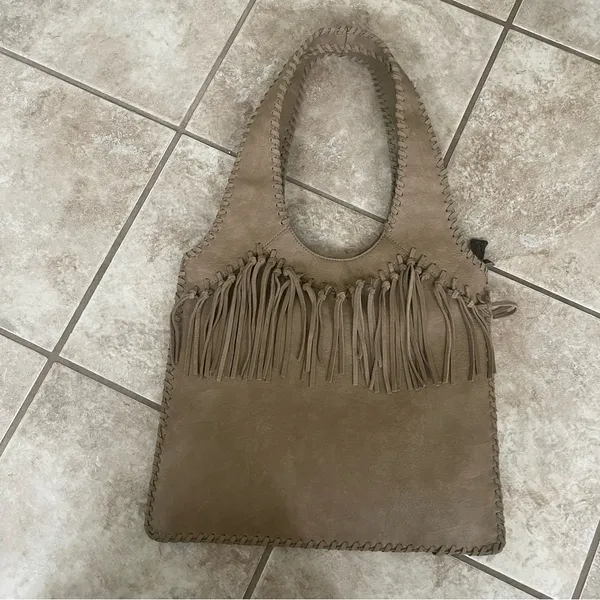 Trinity Ranch fringe‎ Concealed Carry Hobo Bag-Khaki EUC Gently used - Image 10