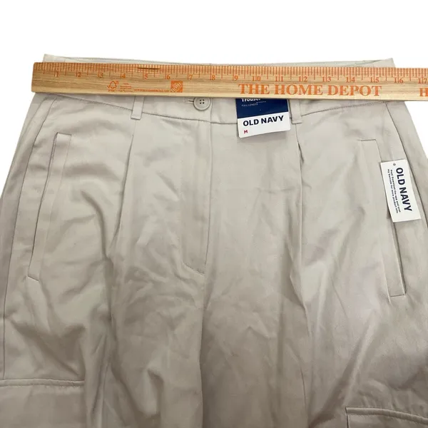 Old Navy High Rise Taylor Cargo Straight Trouser Pants Work Office Casual - Image 4