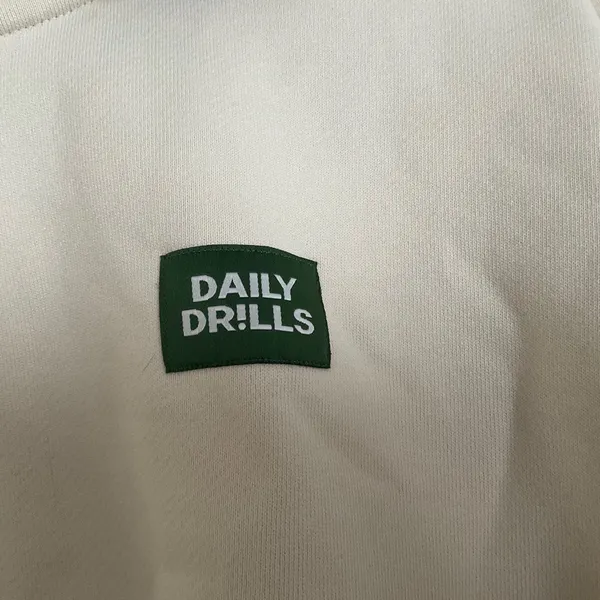 Daily Drills Heavyweight Funnel Neck Double Zip Sand M/L - Image 3