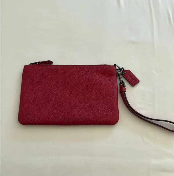 Coach red leather wristlet  - Image 2