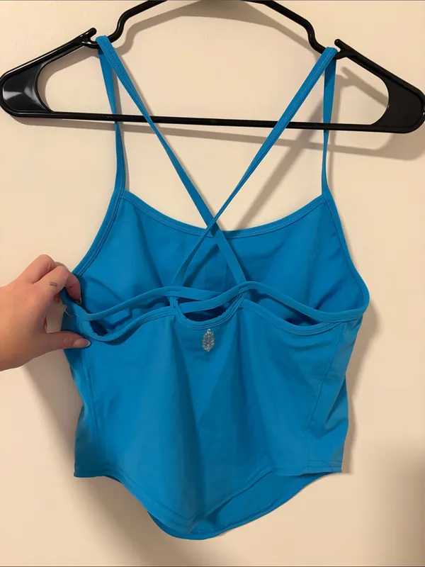 Free People Movement Blue Bathing Suit Top Size Small - Image 2