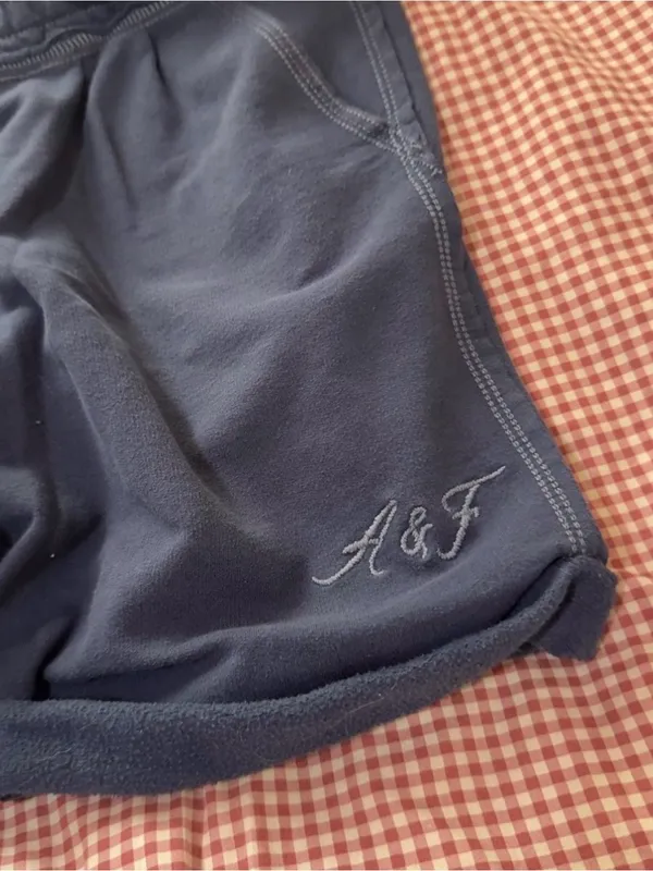 Y2K Abercrombie & Fitch Navy Drawstring Casual Shorts - Image 8