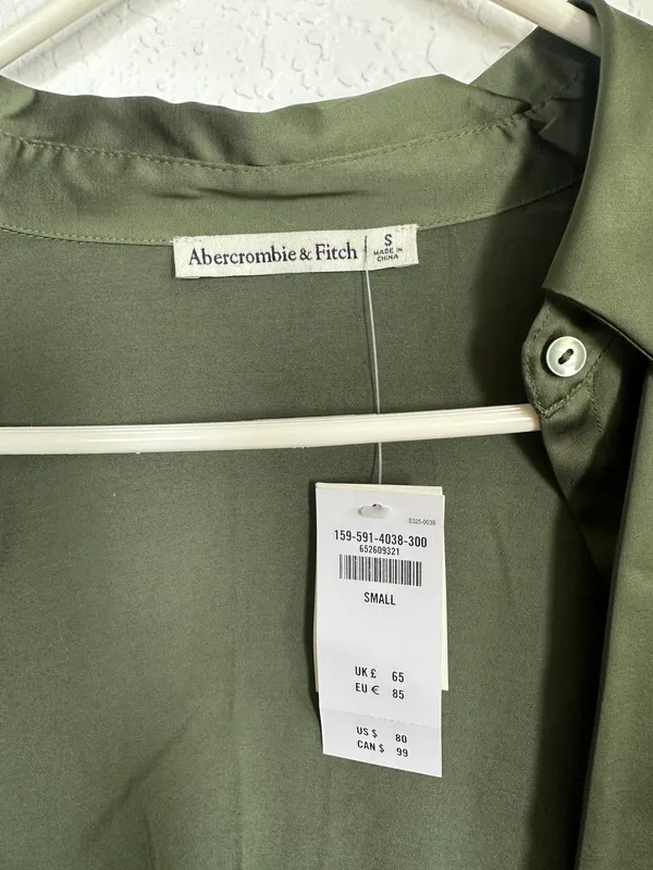 Abercrombie Green Silk Slip Dress - Image 2